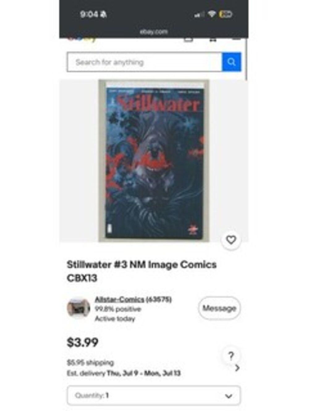 Stillwater #3 NM Image Comics CBX13